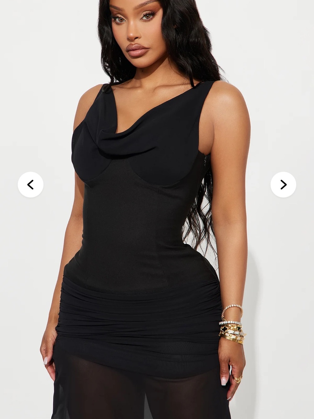 New Fashion Nova Love Language Drop Waist Maxi Dress Size XS - Picture 3 of 9